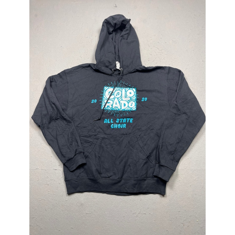 Jerzees NuBlend Colorado All State Choir Hoodie Unisex Medium Black Cotton Blend